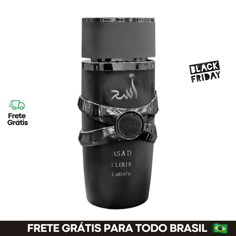 [PROMO BLACK] Asad Elixir Lattafa Eau de Perfume Masculino